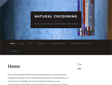 Tablet Screenshot of naturalcocooning.be